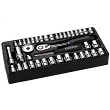 مجموعه 40 تایی آچار بکس نووا مدل NTS-7002 شش گوشه Nova NTS-7002 40 Pieces Socket Set 6Pt